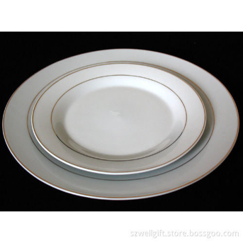 Porcelain Flat Dinner Plate Ggk